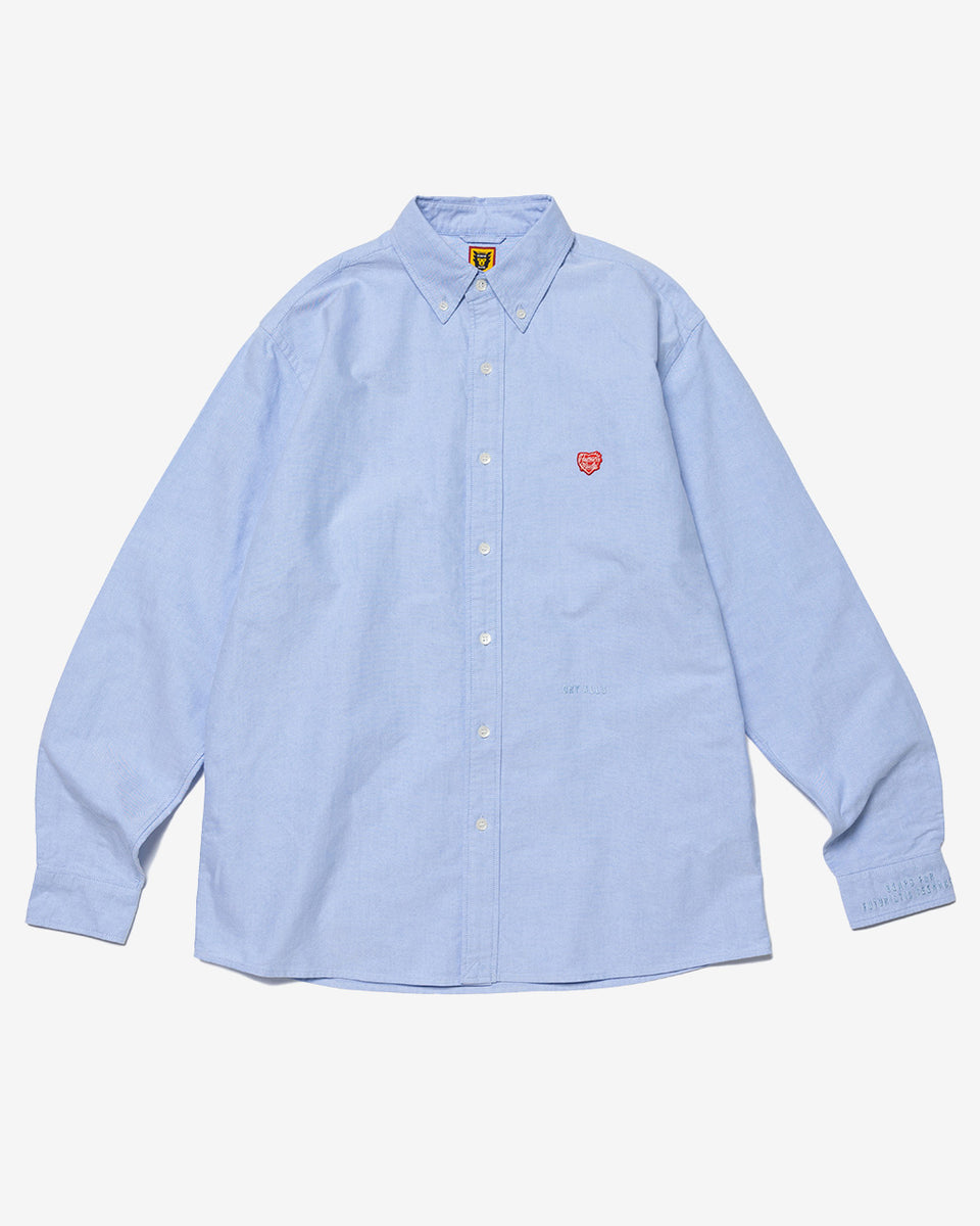 Human Made Oxford Button Down L/S Shirt in Blue | Commonwealth