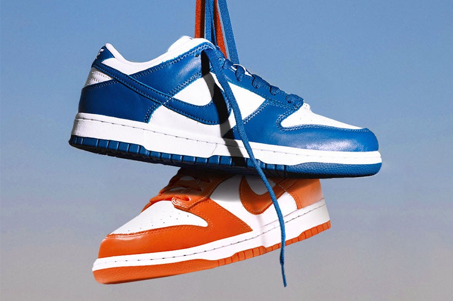 Nike Dunk Low "Orange Blaze" and "Varsity Royal" Release Mechanics
