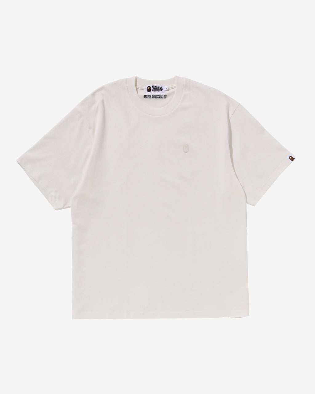 A Bathing Ape Tonal Ape Head One Point Tee in Ivory | Commonwealth