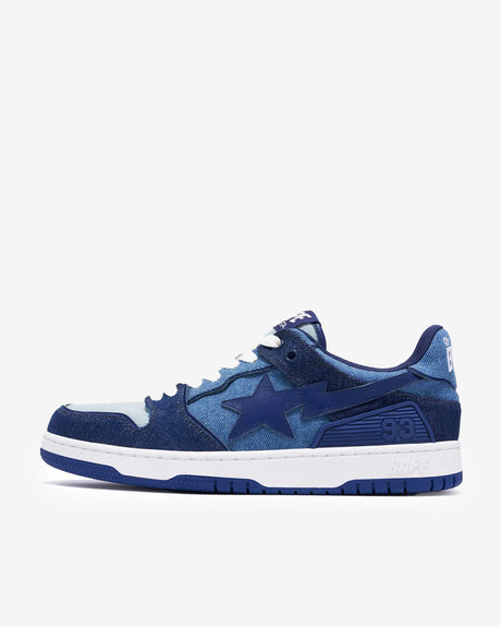 Discount on A Bathing Ape  shoes - SKU: Bape Sk8 Sta Denim M1 Indigo