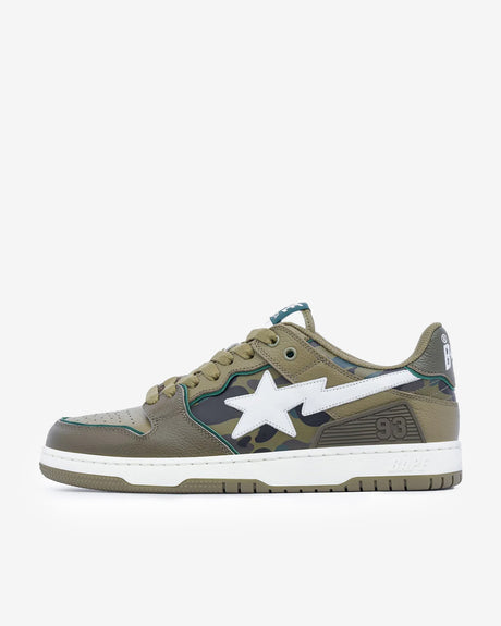 Discount on A Bathing Ape  shoes - SKU: Bape Sk8 Sta #4 M1 Olive Drab