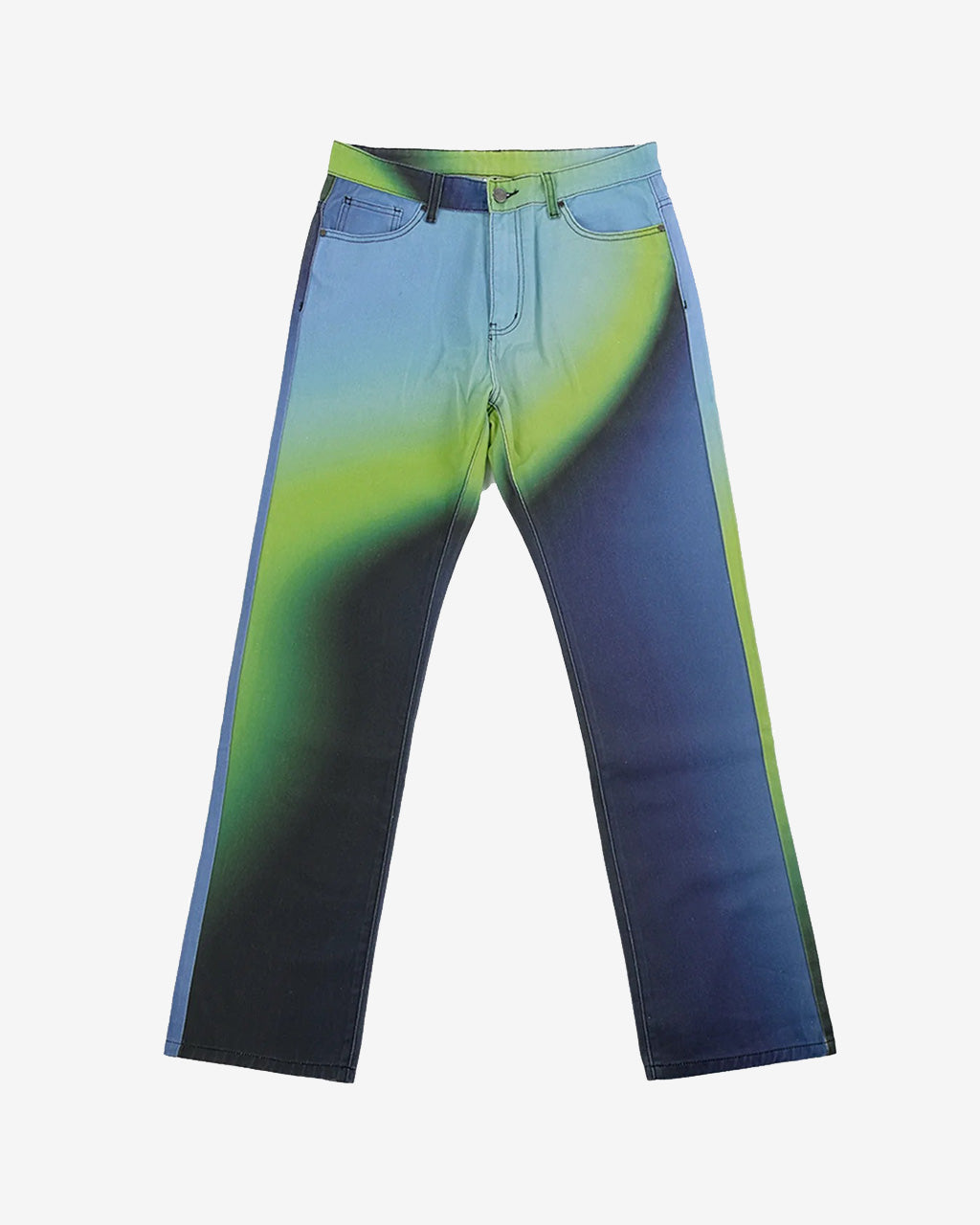 Allege｜Product Dye Semi Flare Denim #GREEN 旨 [AL23W-PT03A]