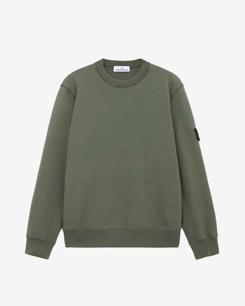 Stone island sweatshirt olive green sale