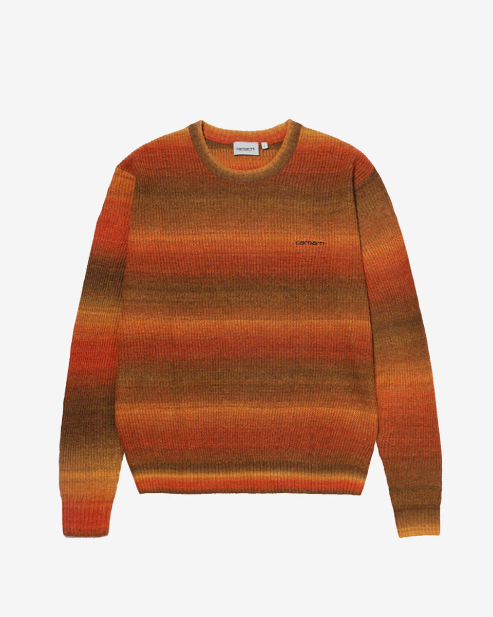 Carhartt WIP Space Dye Sweater in Sunflower | Commonwealth Philippines ...