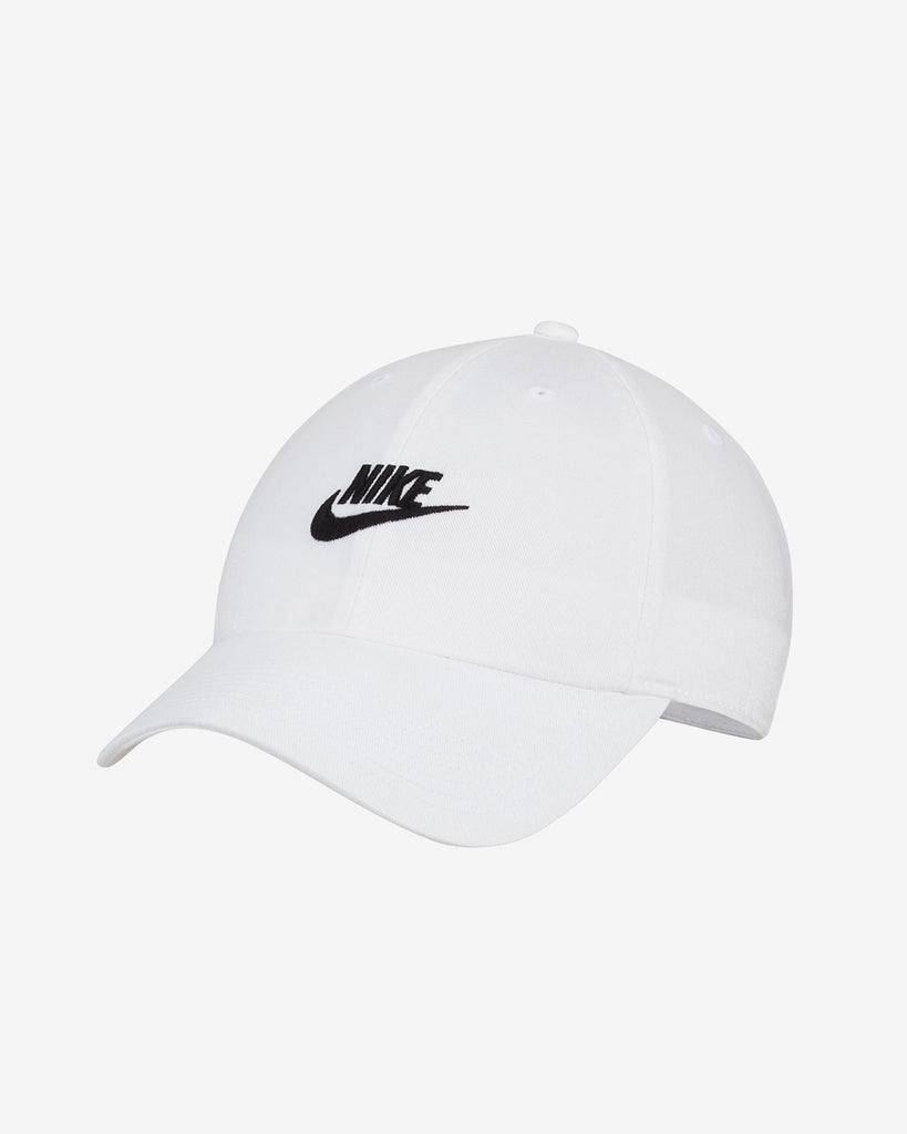 Nike Club Unstructured Futura Wash Cap in White | Commonwealth ...