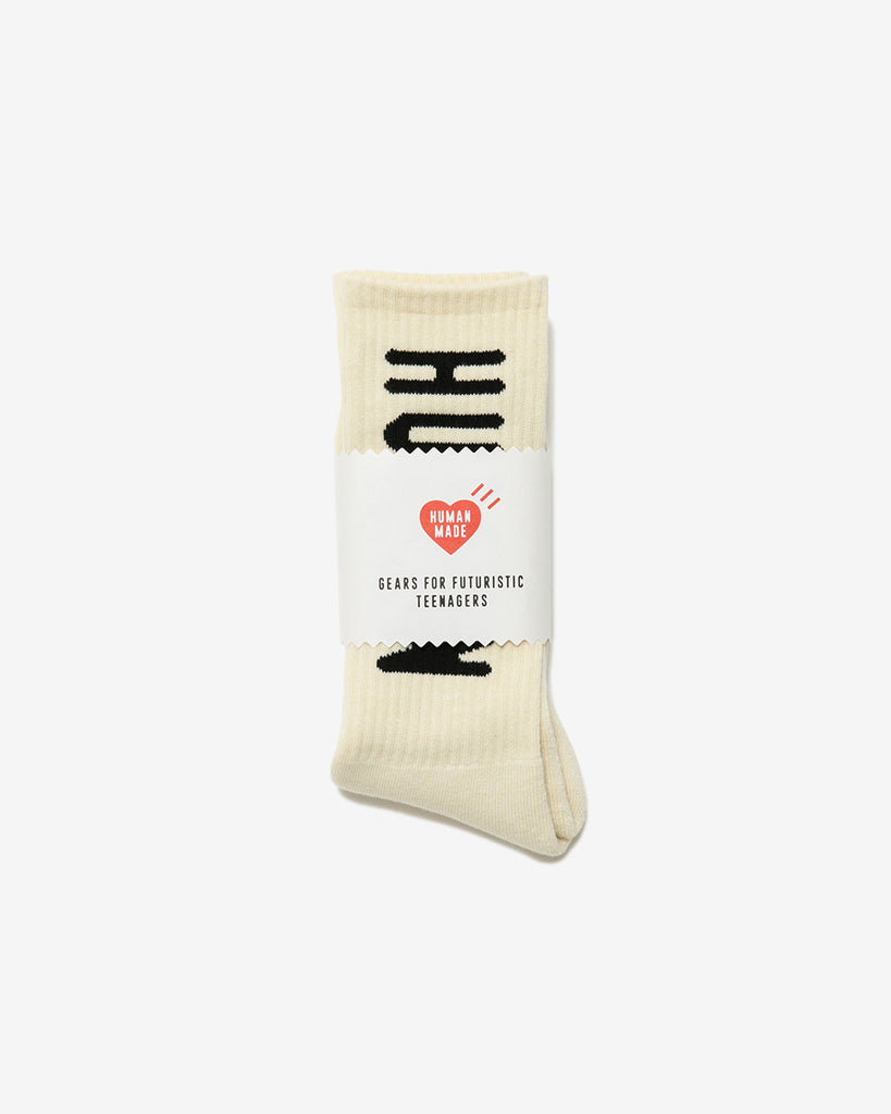 Human Made HM Logo Socks in White | Commonwealth Philippines ...
