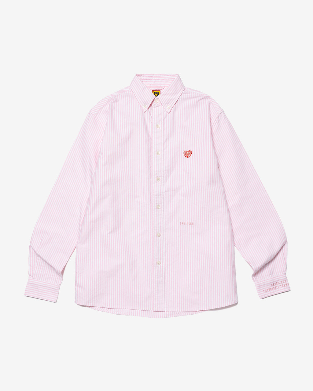 Human Made Stripe Button Down L/S Shirt in Pink | Commonwealth