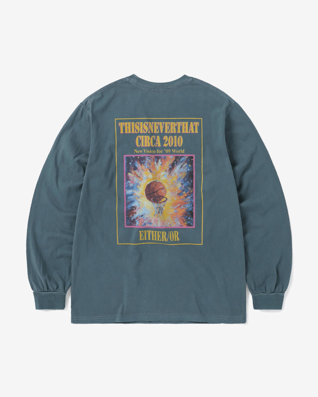 thisisneverthat Basketball Hoop L/S Tee in Navy
