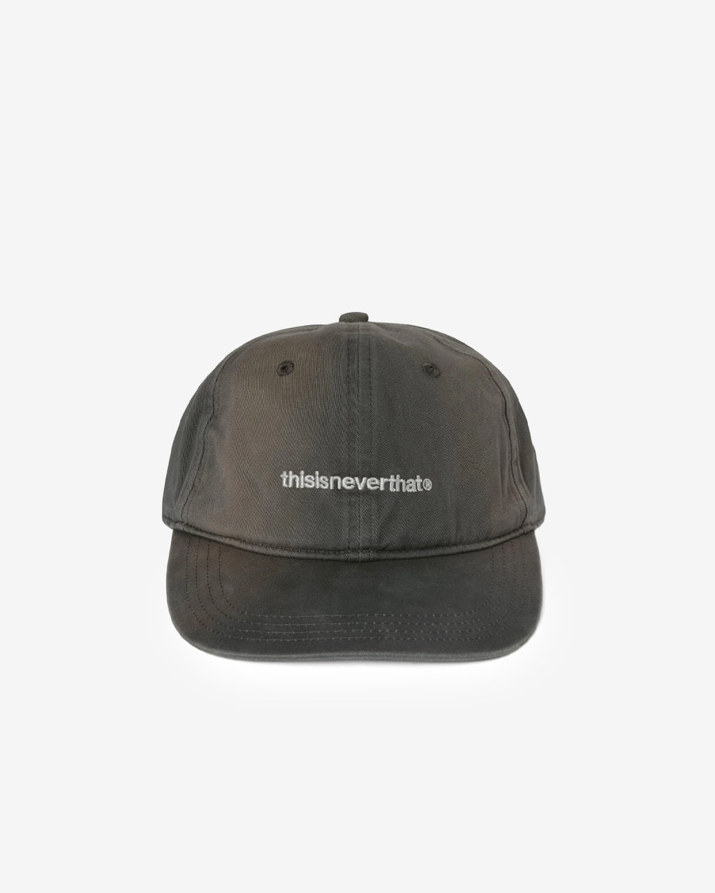 thisisneverthat Bleached T-Logo Cap in Charcoal