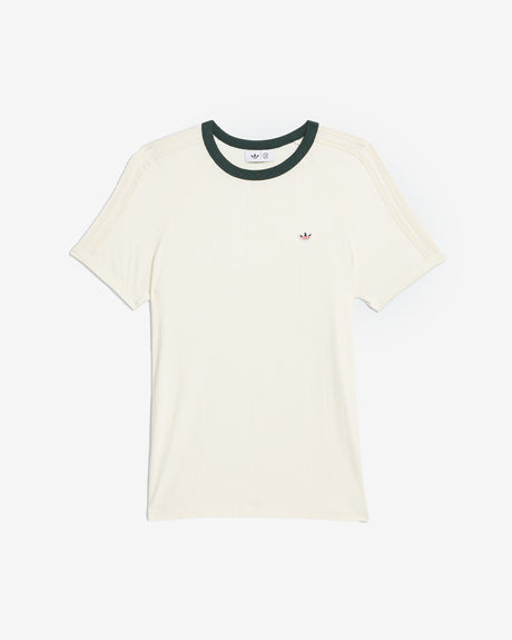 adidas Apparel CLOT x adidas Rib Tee Cream White/Green Night