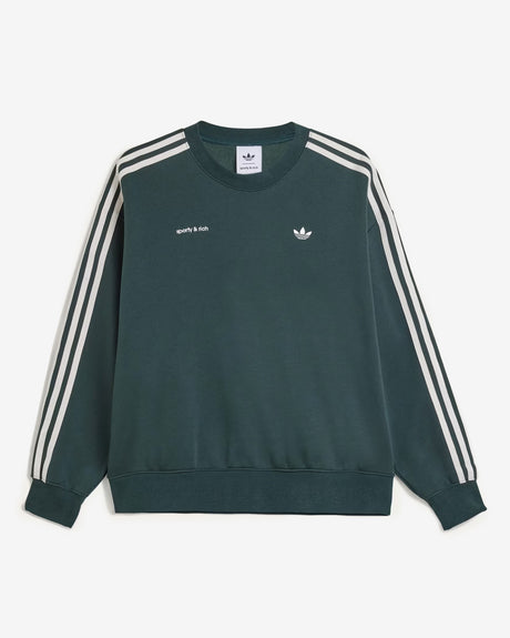 adidas Apparel Sporty & Rich x adidas WMNS Sweatshirt 'Shadow Green'
