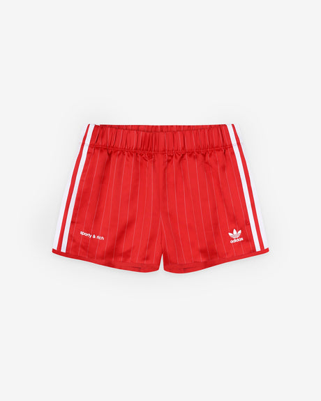 adidas Apparel WMNS Sporty & Rich x Shorts 'White/Collegiate Red'