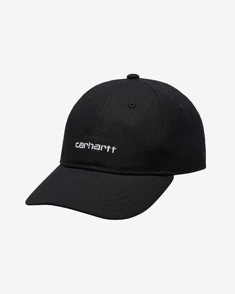 Carhartt WIP Accessories OS Canvas Script Cap Black/White