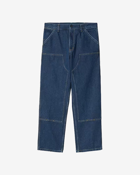 Carhartt WIP Apparel Double Knee Pant Blue (Stone Washed)