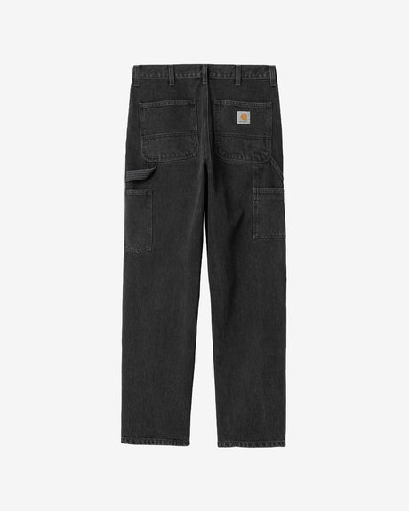 Carhartt WIP Apparel Double Knee Pant Denim ‘Black (Stone Washed)’