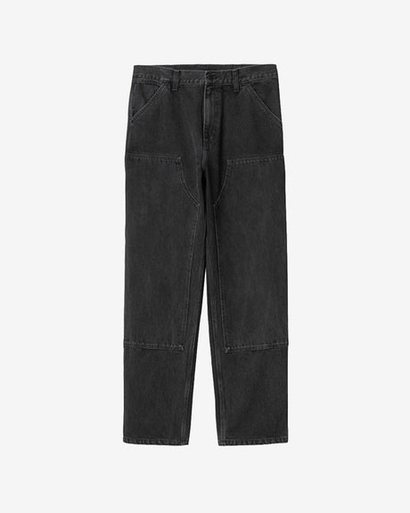 Carhartt WIP Apparel Double Knee Pant Denim ‘Black (Stone Washed)’