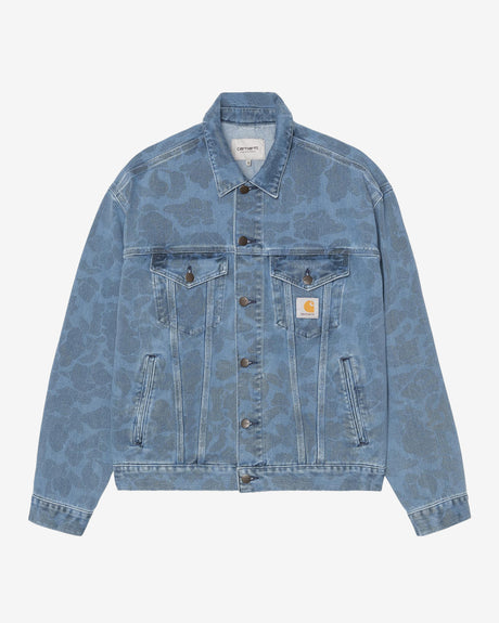 Carhartt WIP Apparel Duck Helston Jacket Camo Duck/Blue