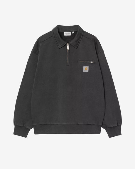 Carhartt WIP Apparel Half Zip Detroit Sweatshirt Black