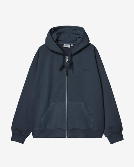 Carhartt WIP Apparel Hooded Benton Sweat Jacket Carbon