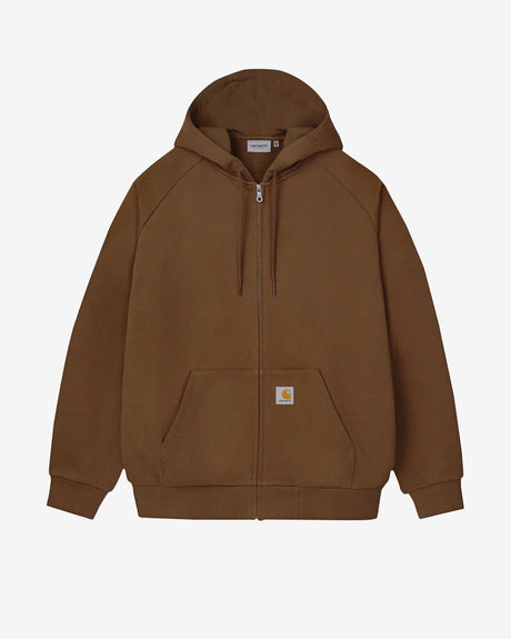 Carhartt WIP Apparel Hooded Square Label Jacket Bison