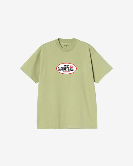 Carhartt WIP Apparel L S/S Harlequin BBQ T-Shirt ‘Gentle Green’