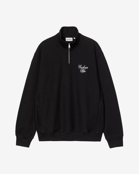 Carhartt WIP Apparel Longhand Half Zip Sweatshirt Black/White