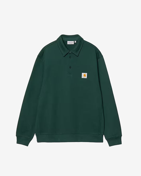 Carhartt WIP Apparel Polo Sweatshirt Dark Fir