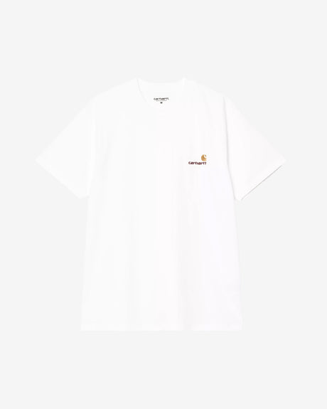 Carhartt WIP Apparel S/S American Script T-Shirt White