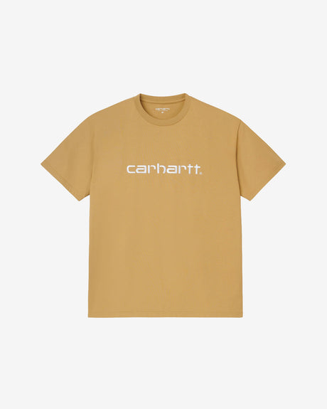 Carhartt WIP Apparel S/S Carhartt Embroidery T-shirt 'WIP Dusty H/White'