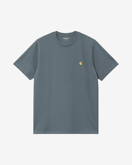 Carhartt WIP Apparel S/S Chase T-Shirt Cozy Blue/Gold