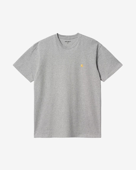 Carhartt WIP Apparel S/S Chase T-Shirt Grey Heather/Gold