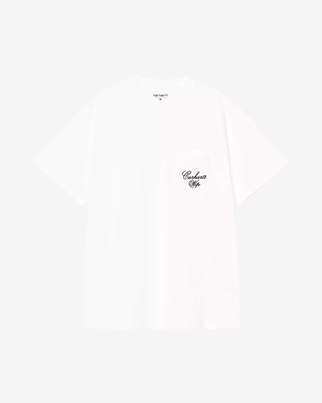 Carhartt WIP Apparel S/S Longhand Pocket T-Shirt White/Black