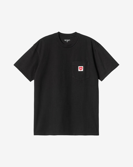 Carhartt WIP Apparel S/S Pocket Heart T-Shirt Black/Red