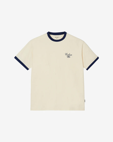 Carhartt WIP Apparel S/S Ringer T-shirt ‘Natural/Medieval Blue’