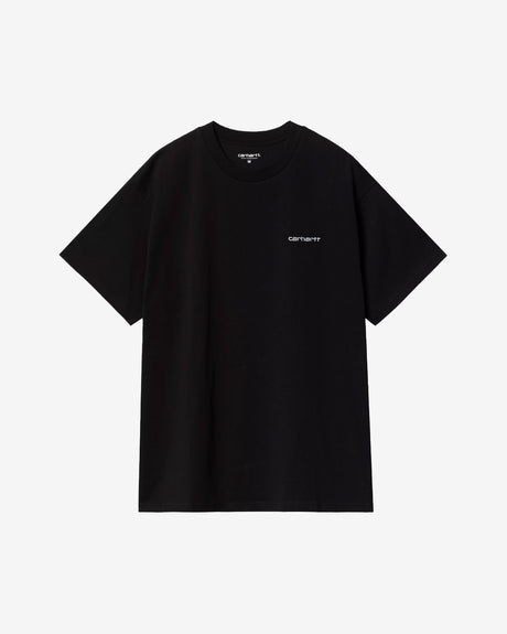Carhartt WIP Apparel S/S Script Embroidery T-Shirt Black/White