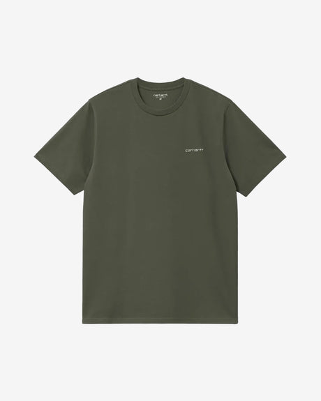 Carhartt WIP Apparel S/S Script Embroidery T-Shirt Opuntia/White