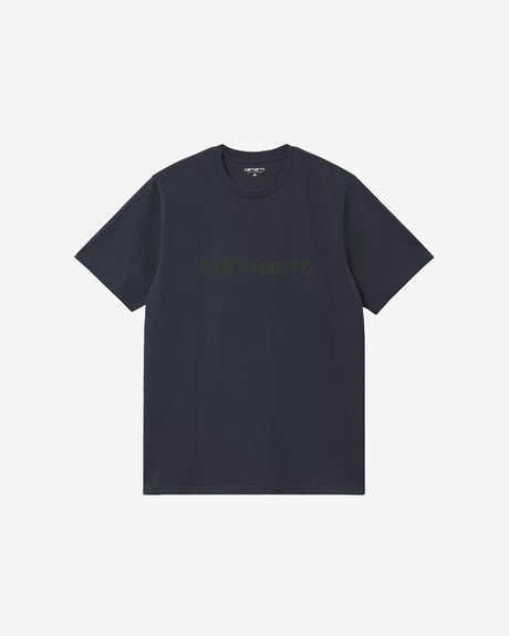 Carhartt WIP Apparel S/S Script T-Shirt 'Dark Navy'
