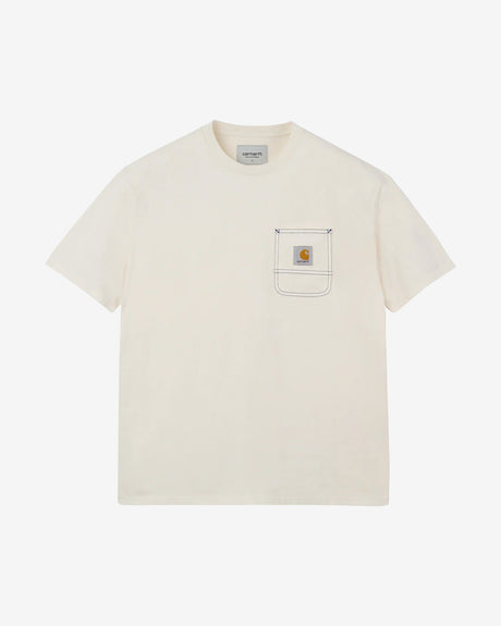 Carhartt WIP Apparel S/S Work Pocket T-Shirt Natural/Blue River