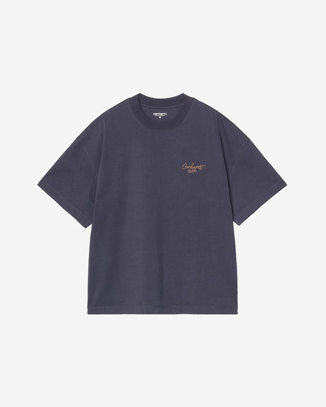 Carhartt WIP Apparel Signature Script T-Shirt 'Dark Navy'