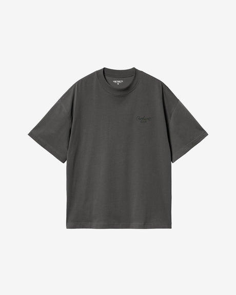 Carhartt WIP Apparel Signature Script T-Shirt 'Graphite'