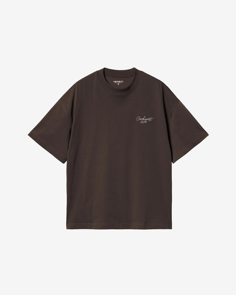 Carhartt WIP Apparel Signature Script T-Shirt 'Tobacco'
