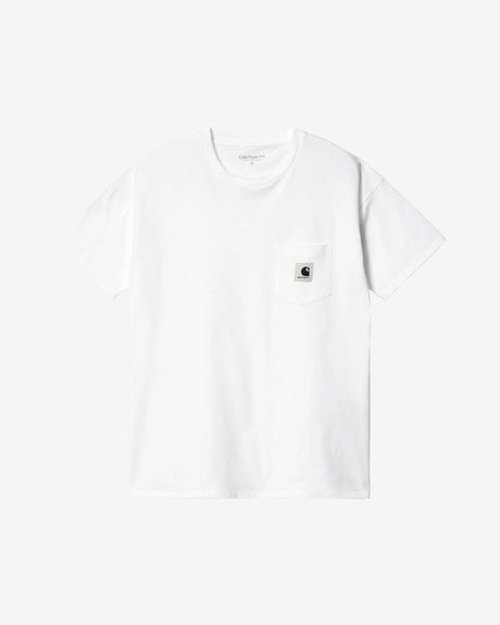 Carhartt WIP Apparel WMNS S/S Pocket T-Shirt White