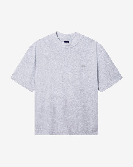 Commonwealth Apparel Oversized S/S Mock Neck Tee Ash Heather