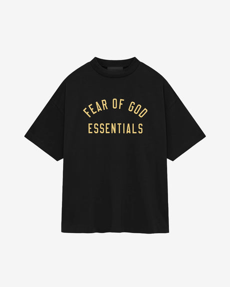 Fear of God ESSENTIALS Apparel Jersey Crewneck Tee Black