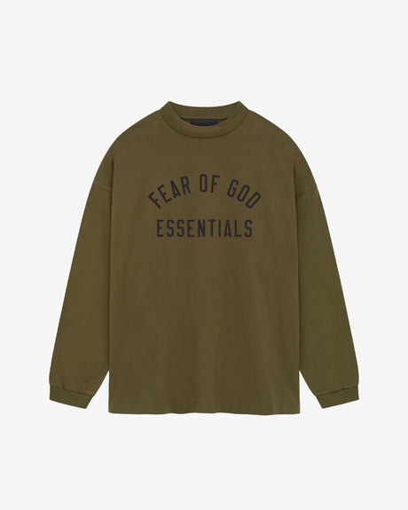 Fear of God ESSENTIALS Apparel Jersey Long Sleeve Tee Olive