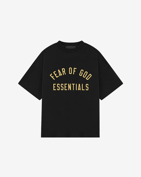 Fear of God ESSENTIALS Apparel Kids Jersey Crewneck Tee Black