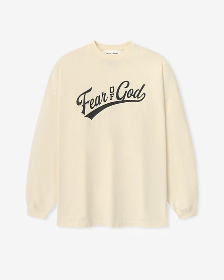 Fear of God ESSENTIALS Apparel Merch Long Sleeve Tee ‘Chalk'