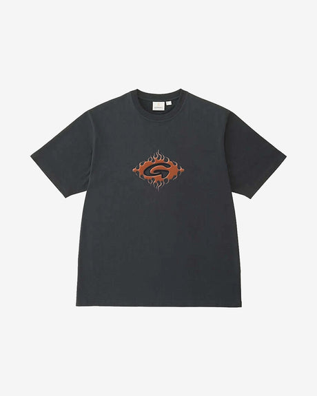 Gramicci Apparel Flames Tee 'Vintage Black'