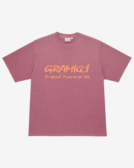 Gramicci Apparel Freedom Tee Pigmend Dyed Red Pigment