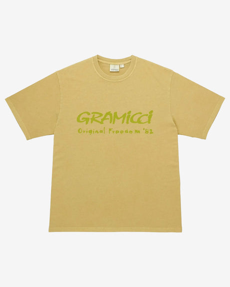 Gramicci Apparel Freedom Tee Pigmend Dyed Sulphur Pigment